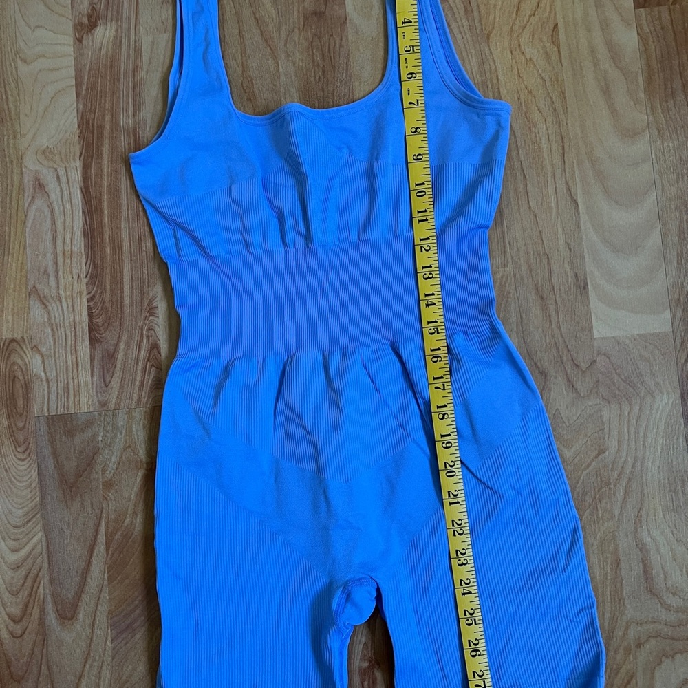 WeWoreWhat Periwinkle Blue Ribbed Onesie sz Small - Picture 4 of 8